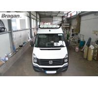 Barra Tettuccio C + LED Per volkswagen crafter Medio 2014 - 2017 Van Alta - Nero