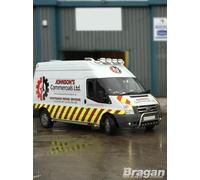 Barra Tettuccio C + LED + Punti Per Renault master Medio 2010-2018 Alta Inox