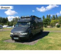 Barra Tettuccio - C Per Iveco daily Medio 1999 - 2006 Alta Acciaio Inox - Nero