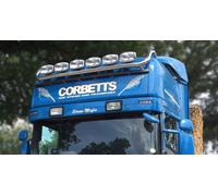 Barra Tettuccio + Jumbo Pois Luci x6 Per Scania P G R 6 Serie topline 2009 +