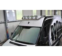 Barra Tettuccio + Jumbo Proiettore Per Renault master 2018-2024 Medio Alto Inox