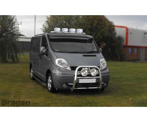 Barra Tettuccio Jumbos + LED Per nissan interstar 2003 - 2010 Anteriore