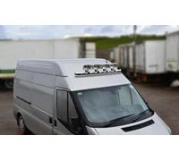 Barra Tettuccio + LED + Jumbo Pois Lampade Per citroen jumper relay 2014 + Inox