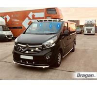 Barra Tettuccio + LED Per Opel Vivaro 2002 - 2014 Acciaio Pois Lampada Luminosa