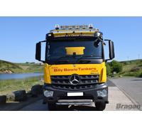 Barra Tettuccio + LED Pois x4 + Lente Trasparente Faro x2 Per Mercedes Antos