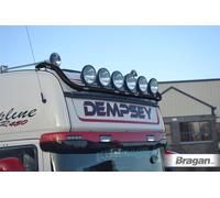 Barra Tettuccio + LED + Punti Per Iveco Stralis Cubo + Hi-Way Attivo Space Nero