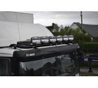 Barra Tettuccio + LED + Tondo Nero Punti - Per Scania 4 Series Standard Traversa