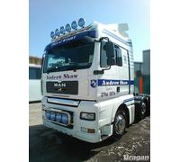 Barra Tettuccio + Pois Lampade Per MAN tgx 2015-2023 Euro6 xxl Stainles