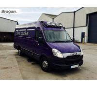Barra Tettuccio + Punti + LED Per Iveco daily 2014 + Medio Alto Accessori - Nero