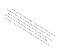 Barra tonda in alluminio solido 6mm x 305mm per tornio, 5 pezzi per fai da te