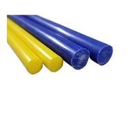 Barra tonda in nylon massiccio, Aste in nylon multicolore diametro 3-30 mm lunghezza 200-300 for la lavorazione(5pc Yellow 200mm,Diameter 5mm)