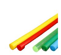 Barra tonda in nylon massiccio, Aste in nylon POM da 1 pz. 0,5 m multicolore 10-50 mm for la lavorazione(Yellow,Dia.10mm)