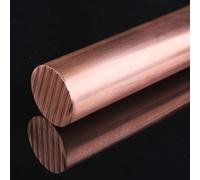 Barra tonda piena in rame 99,9% T2 da 500 mm ad alta conduttività for uso industriale elettrico artigianale(9.5mm)