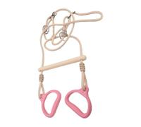 Barra Trapezio per Altalena - Hardware PE+PP 145x38x3 cm | Anelli Sensoriali Gioco con Stabilità, Ergonomico, Supporta Fino a 150kg, Attività Ludiche per Bambini e Adulti | Giardino, Interno ed