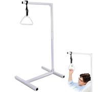Barra Trapezio per Letto trapezia autoportante per il sollevamento di persone a letto, supporto per trazioni per carichi pesanti con supporto da pavimento, di sollevamento regolabile in alte