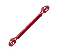 Barra Trasversale Asta Supporto Per Telefono Cellulare Con Manubrio Estes Modifica Della Motocicletta Barra Bilanciamento Regolabile(Red)