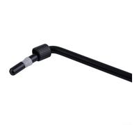 Barra tremolo in metallo dal diametro di 6 mm, progettata per sistemi di ponte per chitarra Floyd Rose, stile push-in con collare (nero)