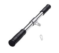 Barra Tricipiti in Acciaio Inossidabile - Barra Dritta Bicipiti Tricipiti 48cm - Barras Fitness | Barras di Trazione Dritta Corta, Cavo con Moschettone, per Allenamento di Schiena, Braccia,