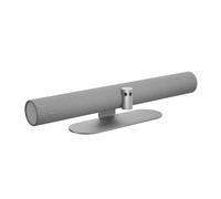 Barra video Jabra PanaCast 50 Panoramic 4K Soluzione per videoconferenze per sale piccole e medie, con campo visivo a 180 gradi e 8 microfoni Alimentatore UE Grigio