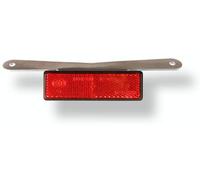 Barracuda catarifrangente universale con supporto in alluminio Nero