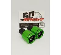 BARRACUDA CONTRAPPESI BILANCIERI UNIVERSALI MOTO ALLUMINIO VERDE KAWASAKI NINJA