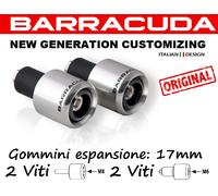 BARRACUDA CONTRAPPESI TERMINALI MANUBRI ANTIVIBRANTI ARGENTO PER SUZUKI