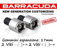 BARRACUDA CONTRAPPESI TERMINALI MANUBRI ARGENTO PER SUZUKI GSX-R 750