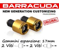 BARRACUDA CONTRAPPESI TERMINALI MANUBRI ORO PER YAMAHA FZ6 S2
