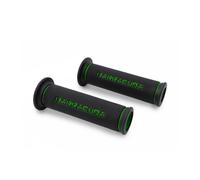 Barracuda coppia manopole basic racing grips nero-verde 120mm