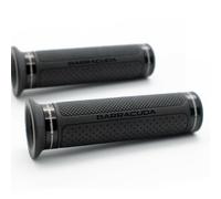 BARRACUDA COPPIA MANOPOLE UNIVERSALI BASIC RING GOMMA ALLUMINIO MOTO SCOOTER