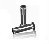 BARRACUDA COPPIA MANOPOLE UNIVERSALI RACING 120mm QUALITY GRIPS ARGENTO SILVER