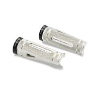 BARRACUDA COPPIA PEDANE PEDALINE PASSEGGERO SILVER KAWASAKI NINJA 636 2005-2006