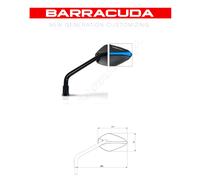 BARRACUDA COPPIA SPECCHIETTI RETROVISORI A-VERSION BLU KTM DUKE 125