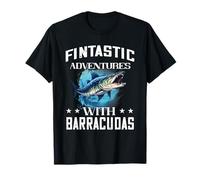 Barracuda Fishing Fantastica Avventura Barracuda Fish Lover Maglietta