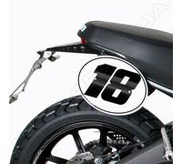 BARRACUDA KIT COPPIA TABELLE PORTA NUMERO DUCATI SCRAMBLER 2014-2021