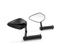 BARRACUDA MOTO COPPIA SPECCHI MANUBRIO RETROVISORI X-VERSION RETRO BAR END NERO