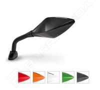 BARRACUDA MOTO COPPIA SPECCHI RETROVISORI RACE UNIVERSALE CARENATE NERO BLACK