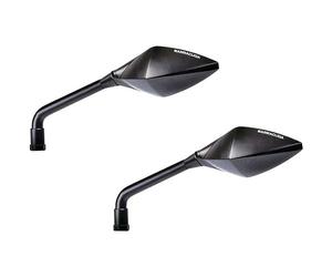 Barracuda moto coppia specchi retrovisori STREET neri attacco 10mm