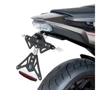 Barracuda Portatarga Alluminio Reclinabile Nero per Honda Integra 750 2016-2020