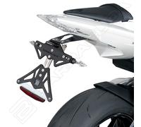 BARRACUDA PORTATARGA ALLUMINIO REGOLABILE BMW S 1000 RR 2009-2019 + LUCE + NCAT