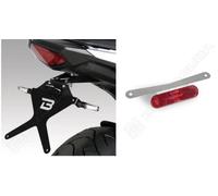 BARRACUDA PORTATARGA RECLINABILE HONDA HORNET 600 2011-2012-2013 + LUCE + NCAT-