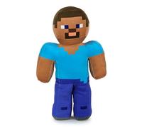 Barrado Personaggi di Peluche del Videogioco Minecraft - Enderman, Lama, Ocelot, Maiale, Steve, Alex, Creeper, Lupo - Taglie Diverse a Seconda del Modello -qualità Super Soft (Steve)