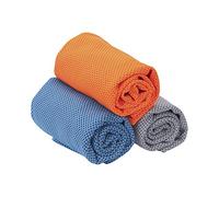 Barrageon 3 Pezzi Asciugamano Raffreddamento per Sollievo Immediato dal Calore Asciugamano Fresco per Sport 100 * 30 CM Uomo Donna Gioventù Bambini e Animali Domestici Chiaro/Azzurro/Arancione