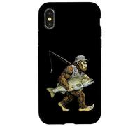 Barramundi Bigfoot Pescatore Sasquatch Pesca in acqua salata Custodia per iPhone X/XS