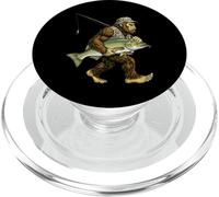 Barramundi Bigfoot Pescatore Sasquatch Pesca in acqua salata PopSockets PopGrip per MagSafe