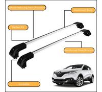 Barras Trasversali Per Tetto Forti Per Renault Kadjar 2015 - 2022 Colore Argento