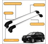 Barras Trasversali Resistenti Per Kia Sorento 2015 - 2019 Colore Argento