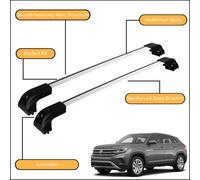 Barras Trasversali Resistenti Per Volkswagen Atlas Cross Sport 2020 - Su Argento