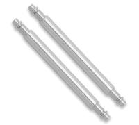 Barre a molla "Skinny Fat" di diametro 2,0 mm, flangia singola da 22 mm, confezione da 2, punta extra large da 1,1 mm, compatibili con orologi Seiko SKX007 e SKX009 Dive | perni di ricambio in acciaio