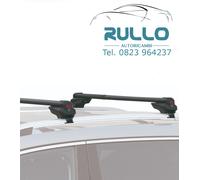 BARRE ACCIAIO NERE PORTATUTTO VOLVO 740 760 850 SW V40 SW/CROSSCOUNTRY CON RAILS